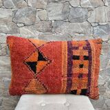 Vintage Berber wool cushion cover, decorative cushion