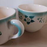 4 St-Clément earthenware coffee cups.
