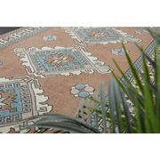 1970s Vintage Turkish Oushak Handmade Wool Cotton Brown Area Rug 160x254