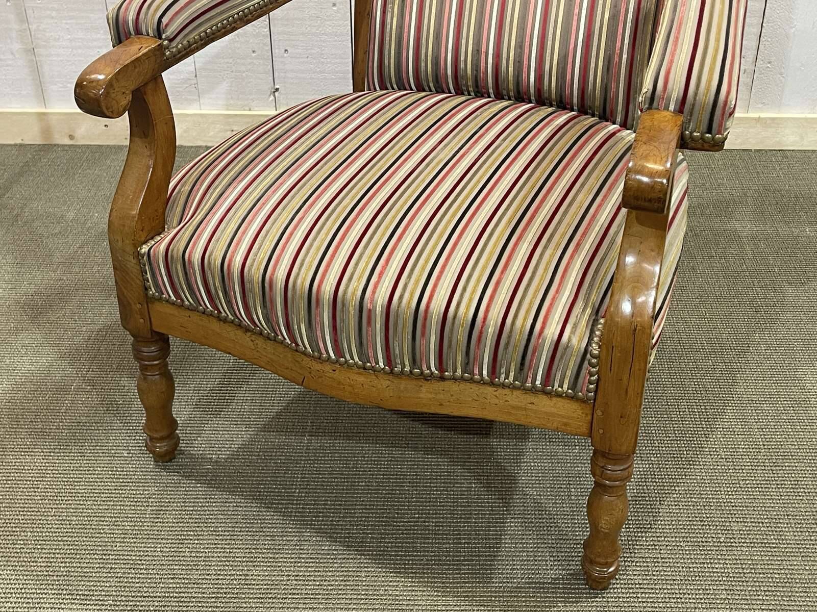 Voltaire III armchair, late 19th century, in cherry wood