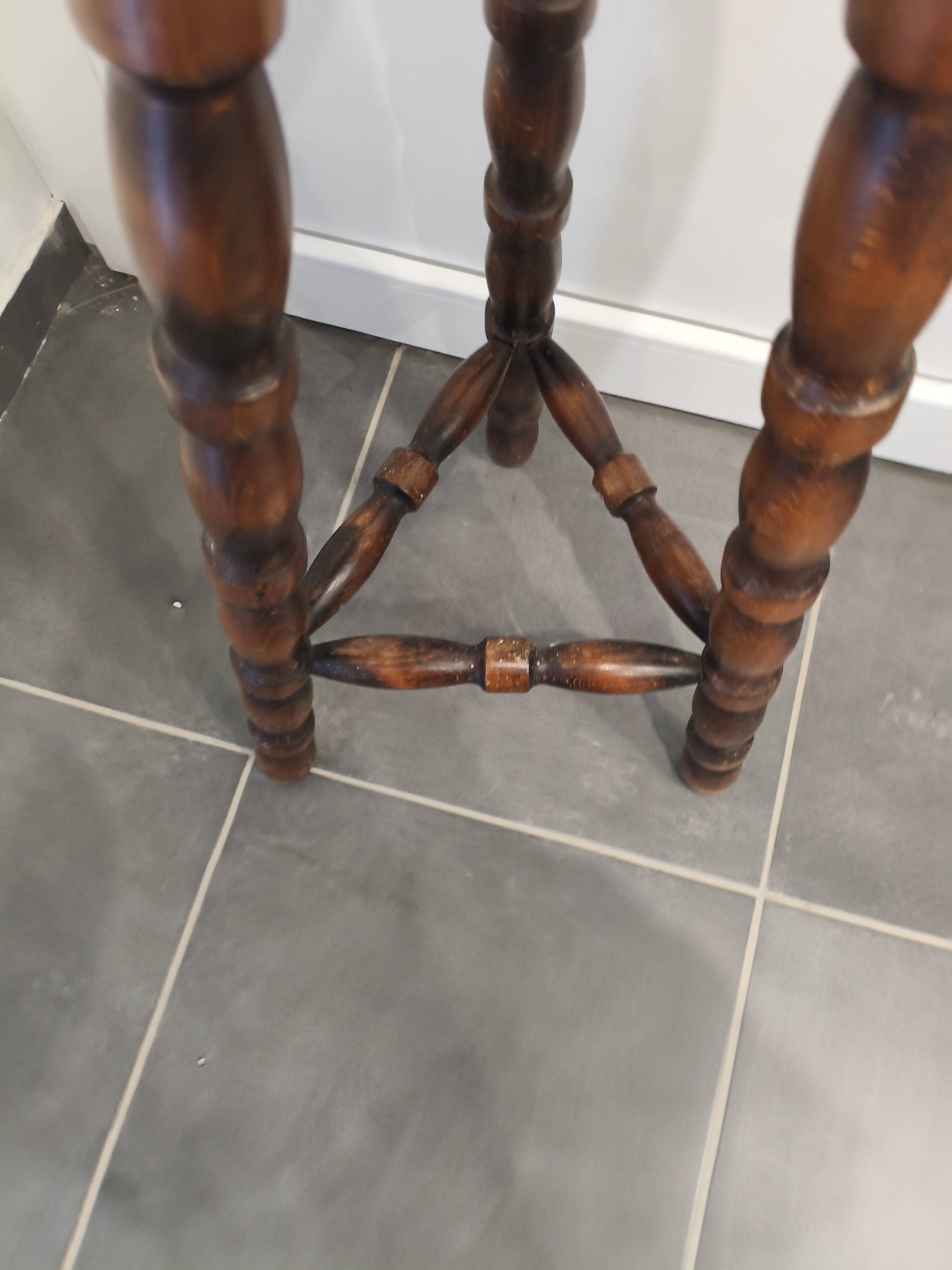 Rare musical workbench in solid wood – Louis XV style