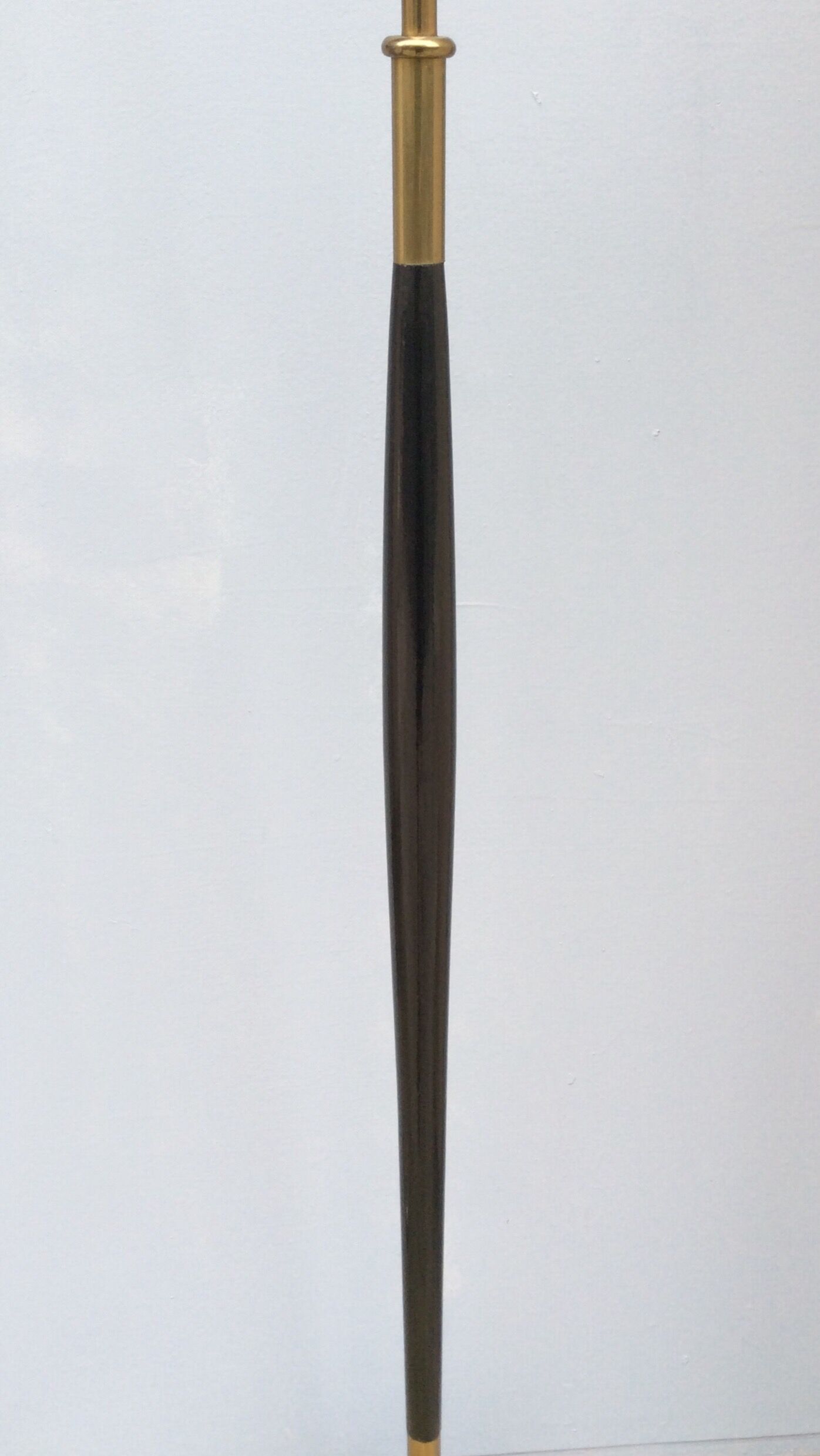 Wooden and brass lamppost 1960s