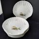 Set of 6 Limoges porcelain fish plates