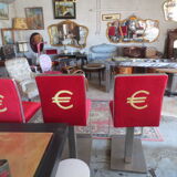 Old chair, slot machine