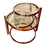 Vintage chrome coffee table