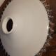 White opaline lampshade with a scalloped edge Ø 25.5 cm, first half of the 20th century.
