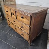19th century solid oak chest of drawers