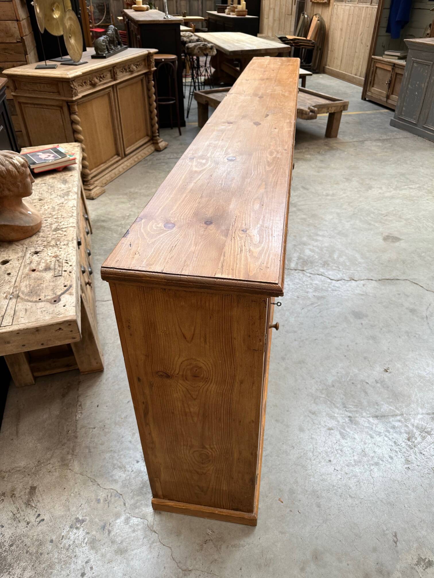 Large fir grocery cabinet