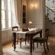 Solid mahogany console table