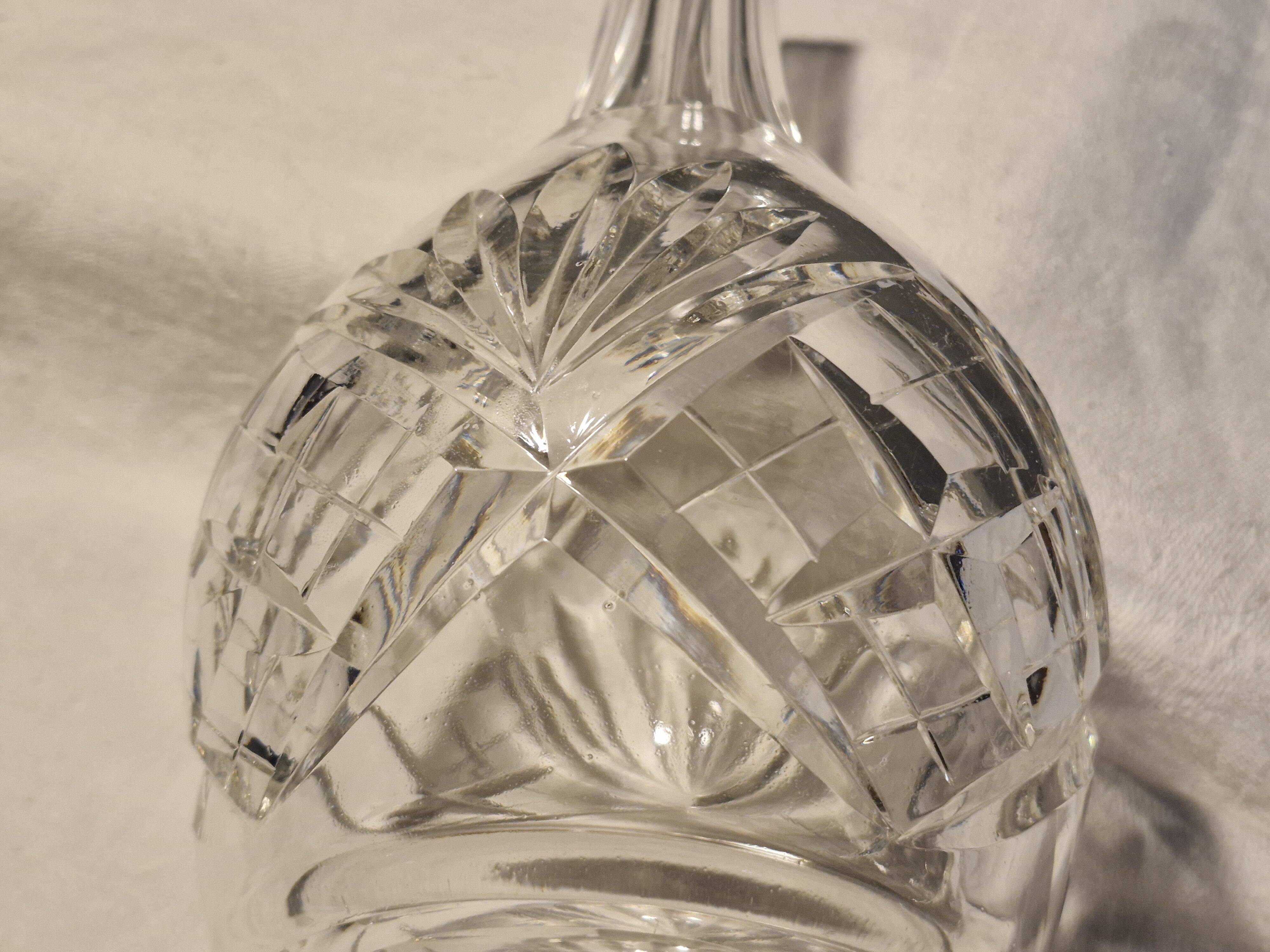 Saint Louis - Stamped soliflore vase - cut crystal - Height 22 cm