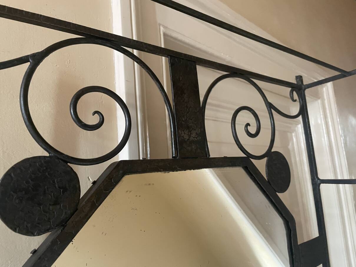 Porte-manteau mural sur pied art déco