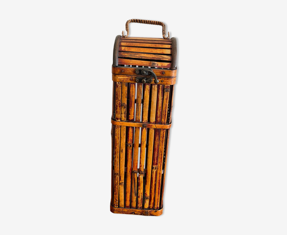 Boîte en bambou pour bouteille