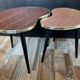 Duo of wooden and Formica coffee tables from the 60s and 70s