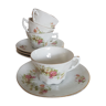 Tea service 4 cups of fine porcelain