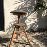 Wooden screw stool