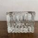 Square thick crystal ashtray from the 70s-80s.