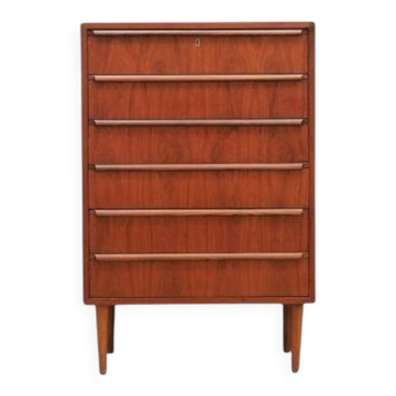 Teak chest of drawers, Danish design, 1970s, designer: Ahlström Osakeyhitö