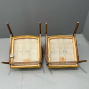 Pair of dining chairs by INTERIER n. p. Praha, wooden dining seating, 1974