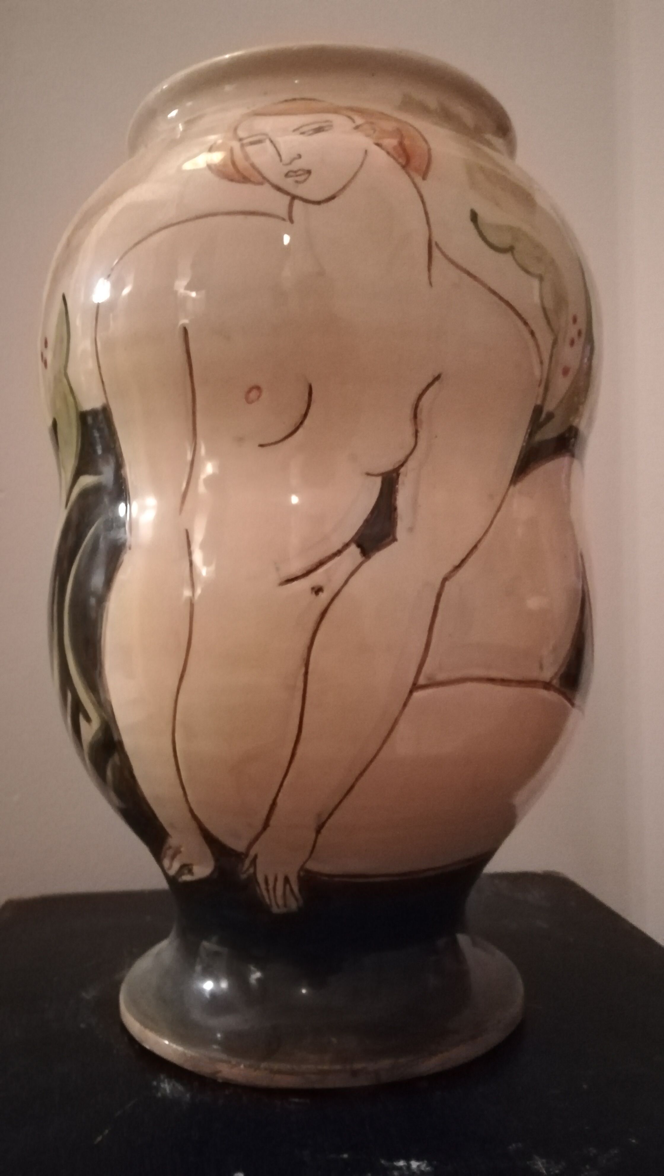 Vase ceramic by Michael kay, signed and dated 2004.