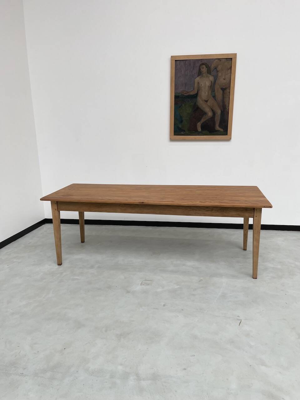 Pine and oak farmhouse table 220 cm