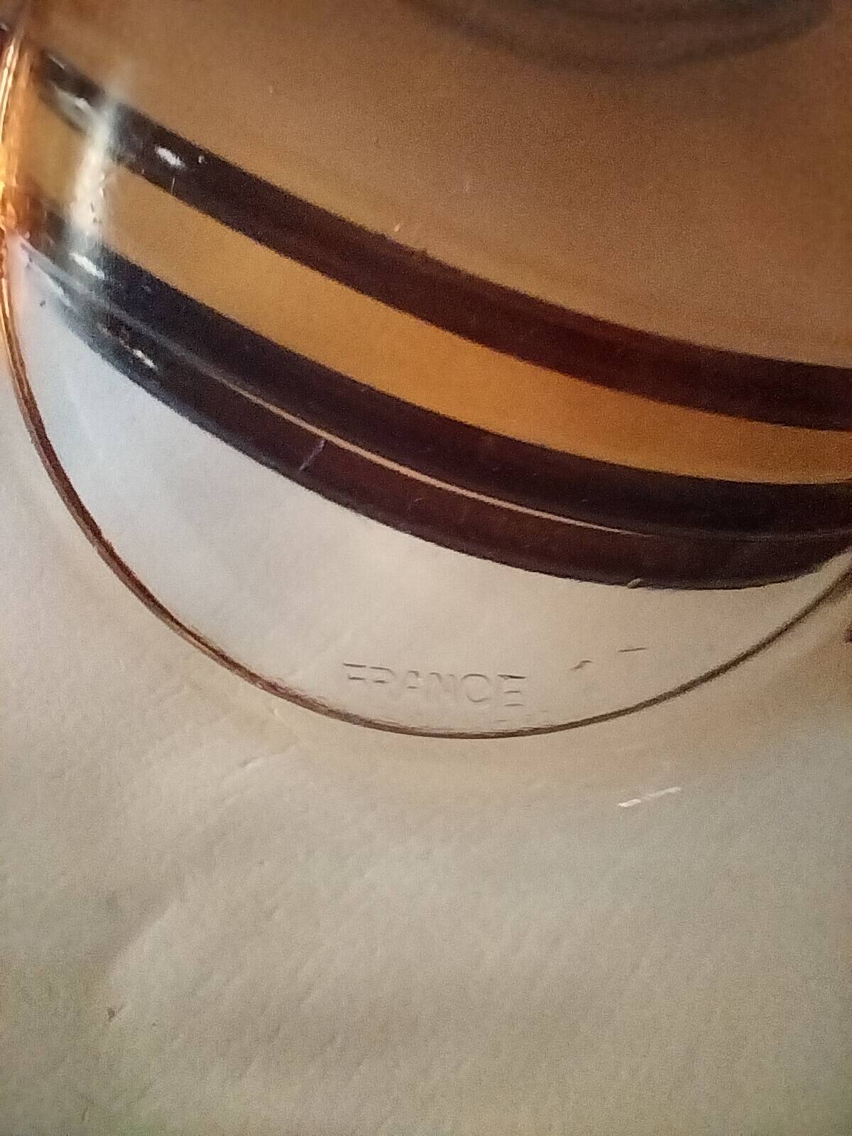 4 cups and saucers VERECO amber