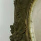 Face to hand in bronze Napoleon III XIXth beveled