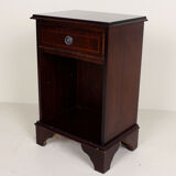 Antique vintage mahogany bedside table