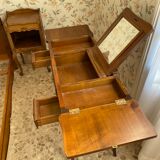 Coiffeuse style louis xv - merisier