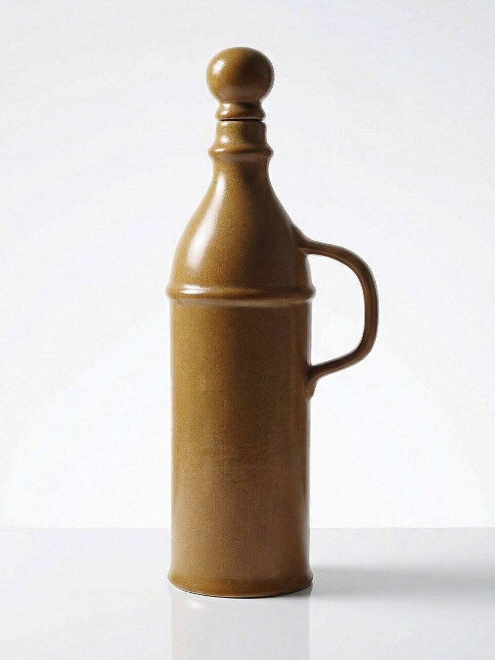 Ceramic bottle / jug / carafe in vintage stoneware style from the 60s-70s.