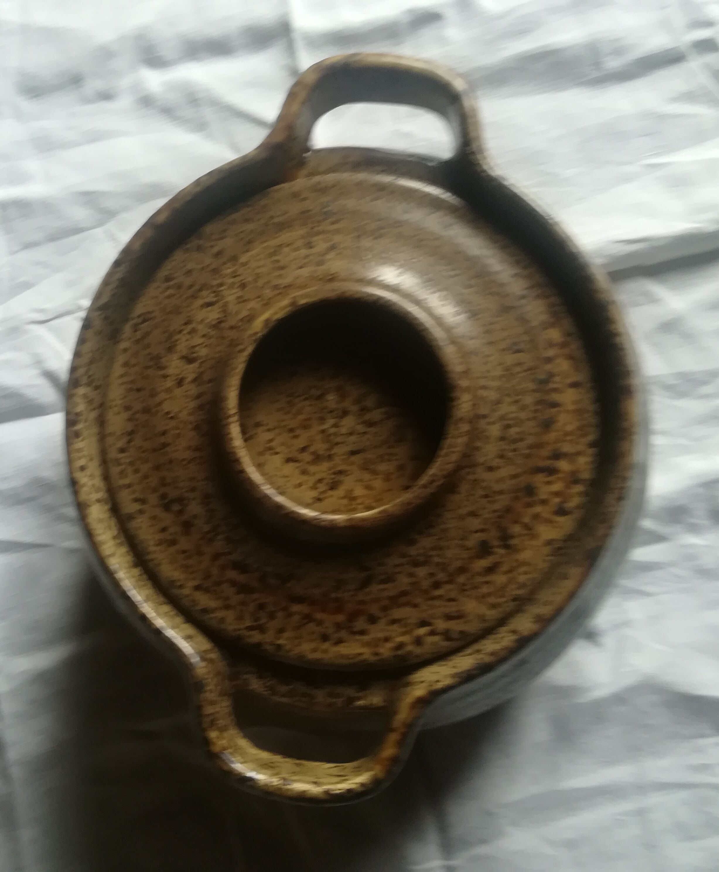 Vintage stoneware salad bowl