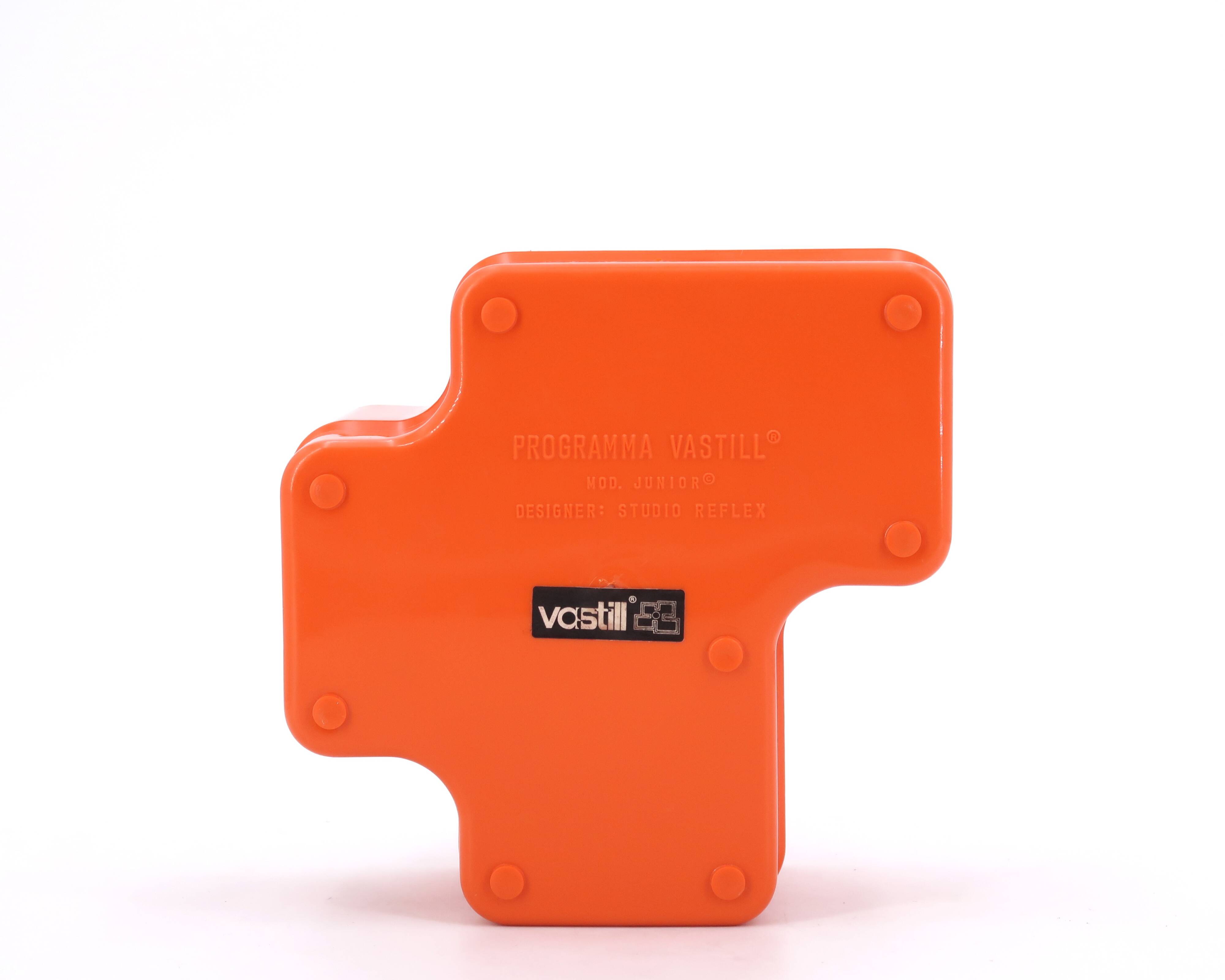 Vastill planter in orange plastic by Michael McCann