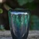 Vase céramique 409/15, vase décoratif, pot à fleurs, vase nuances vert et noir, collection, 60's