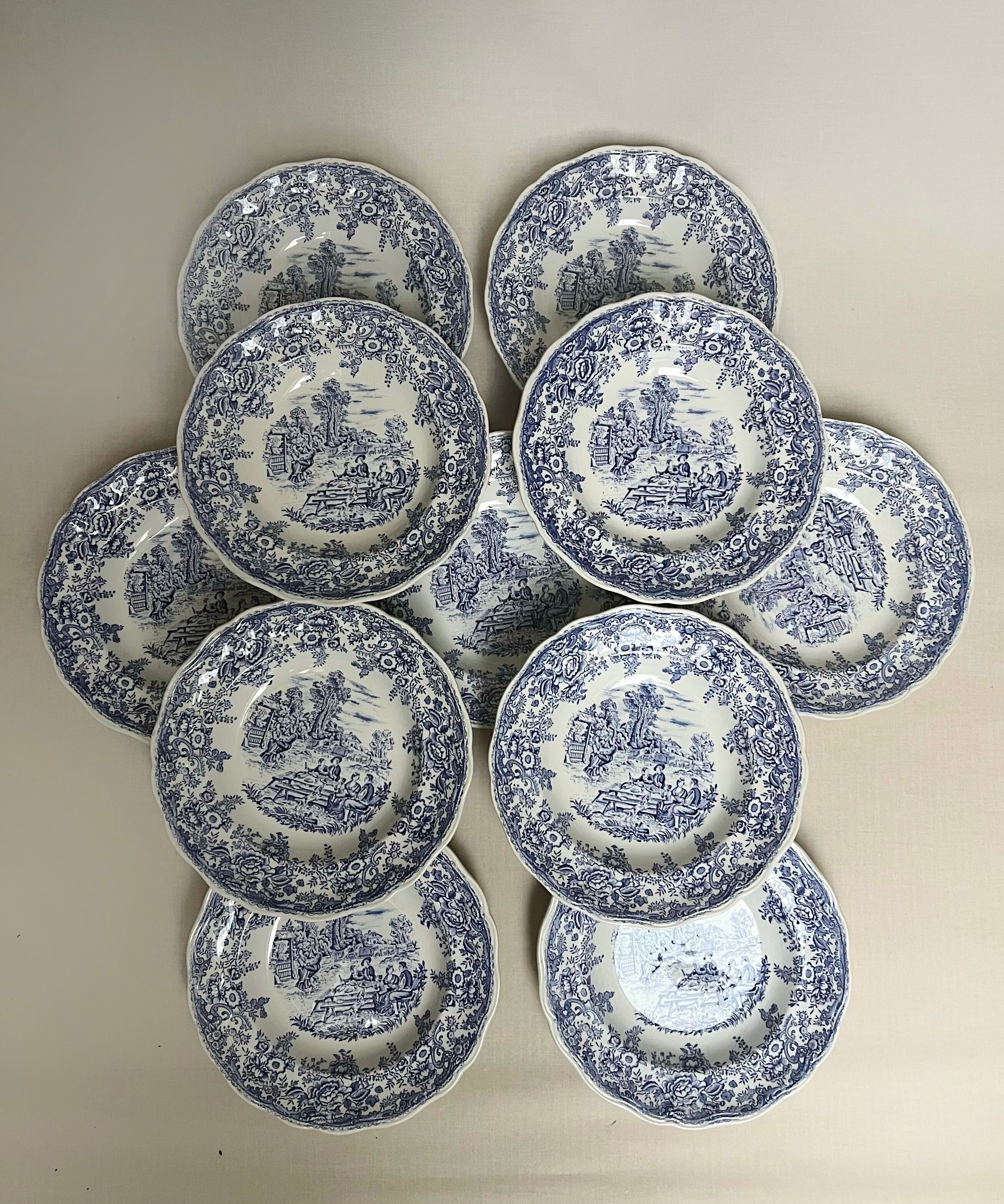 Cottage plates, Luneville