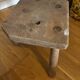 Antique Brutalist Farm Stool