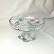 Colored glass dish on foot Walther glass