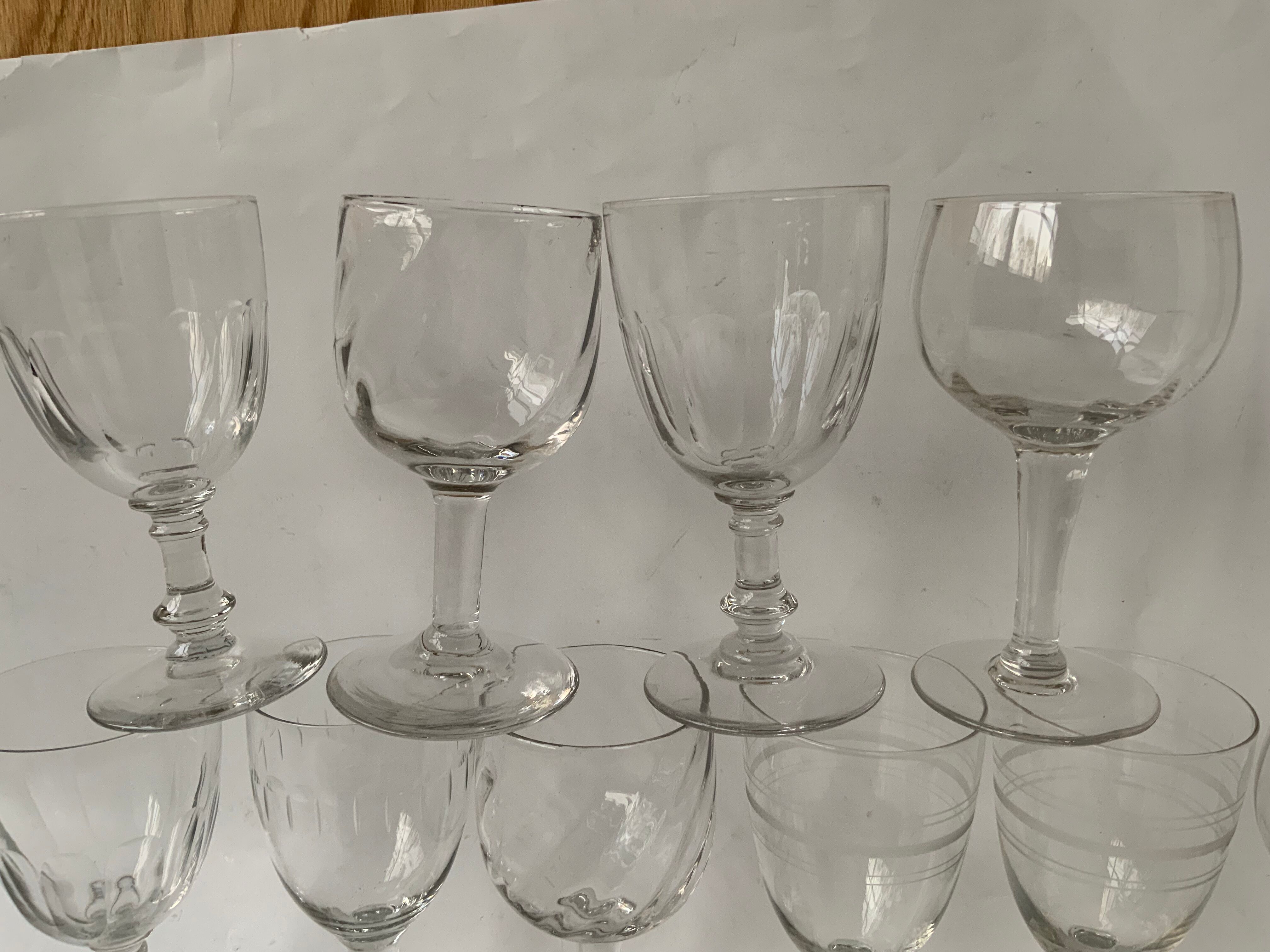Stemmed glasses