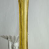 Pair of vintage biot bubbled blown glass soliflores