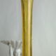 Pair of vintage biot bubbled blown glass soliflores