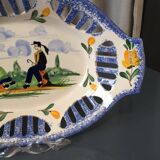 Coupe a fruits gabriel fourmaintraux breiz pierrick a decor d'un couple de bretons