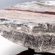 Vintage Beech Coffee Table Ascribable to Paolo Buffa with an Oval Red Onyx Top