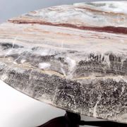 Vintage Beech Coffee Table Ascribable to Paolo Buffa with an Oval Red Onyx Top