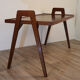 Table basse vintage en chêne 1950