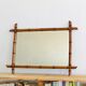 Fake bamboo wooden mirror 91 x 68 cm