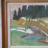 Hjalmar Lundström, Peinture à l’huile suédoise, années 1940, encadrée