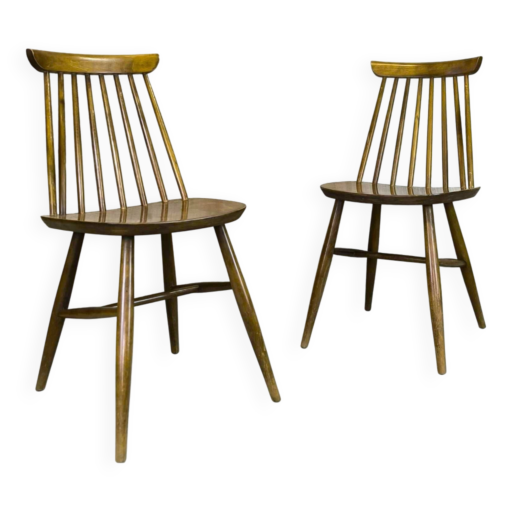 Pair of vintage Scandinavian chairs.