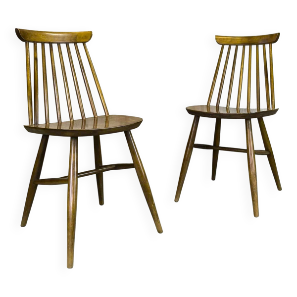 Paire de chaises scandinaves vintage.