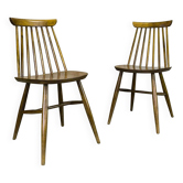 Paire de chaises scandinaves vintage.