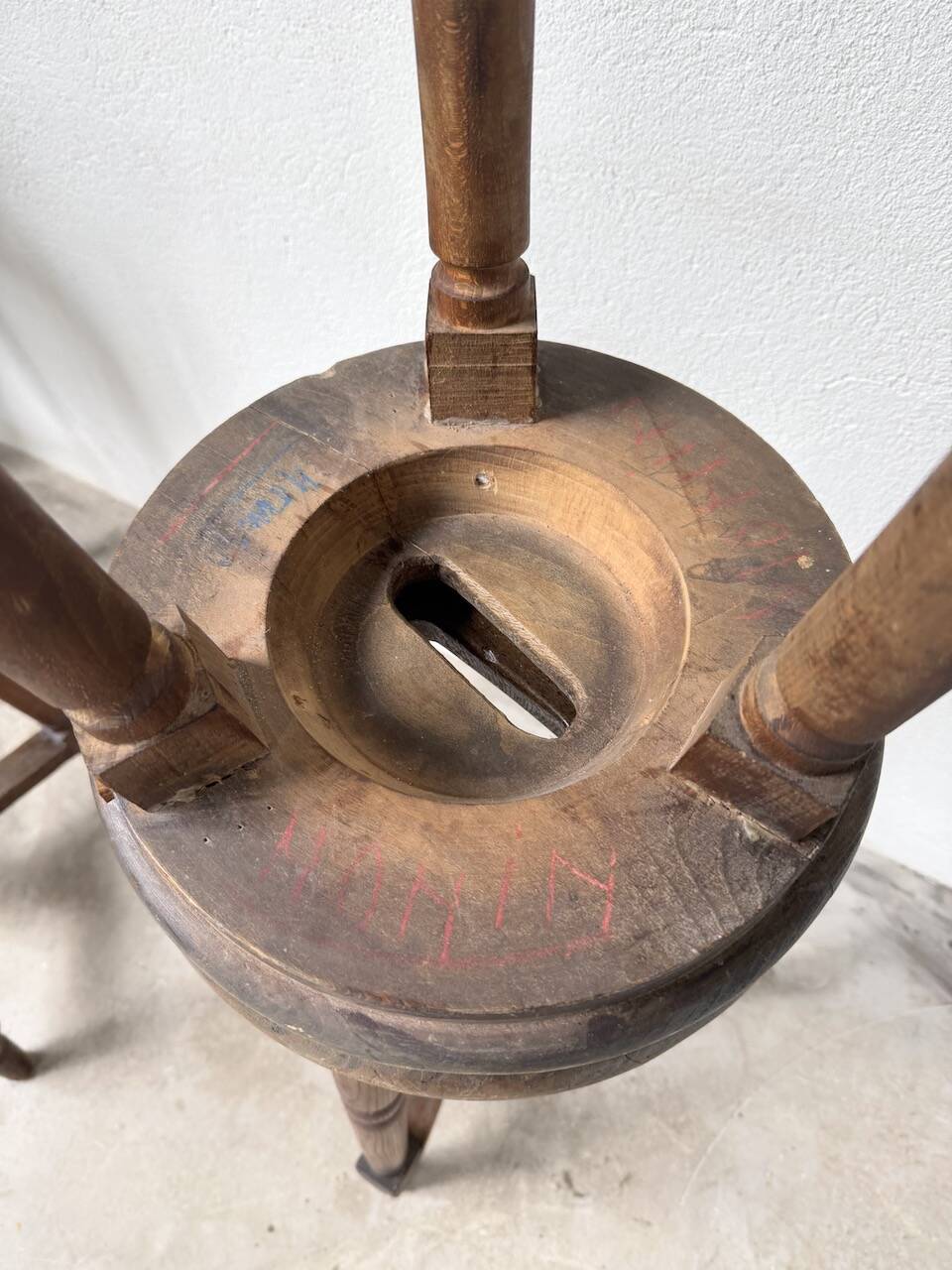 Oak bistro stools 1950