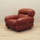Burgundy armchair, Italian design, 1970s, production: Italy