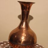 Red copper vase